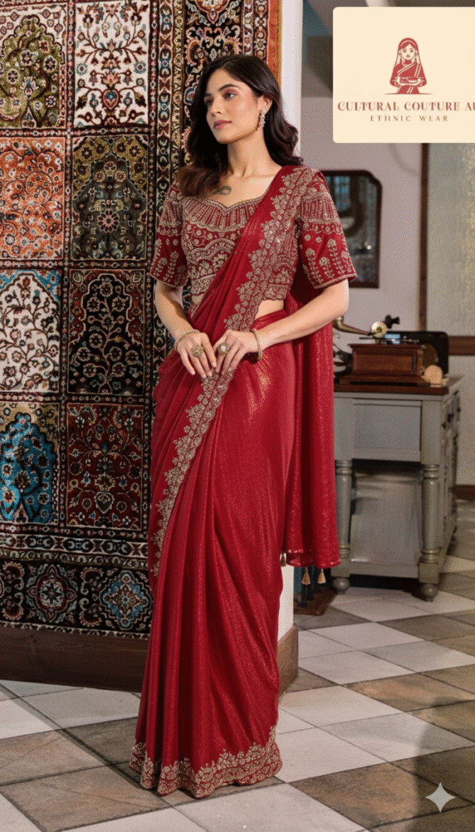 Red Saree