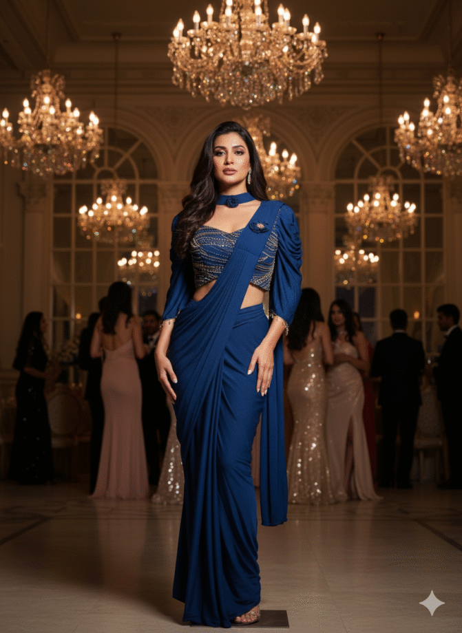 Royal Blue Blouse Full