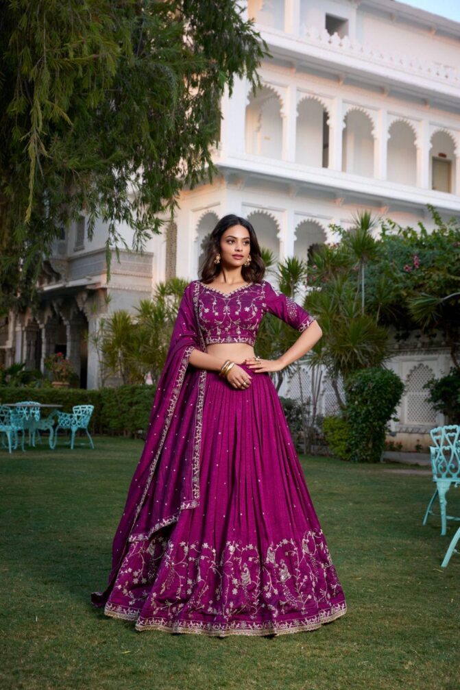 Dark Pink Lehenga