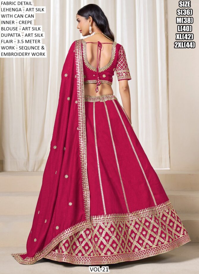 Dark Pinkish Lehenga
